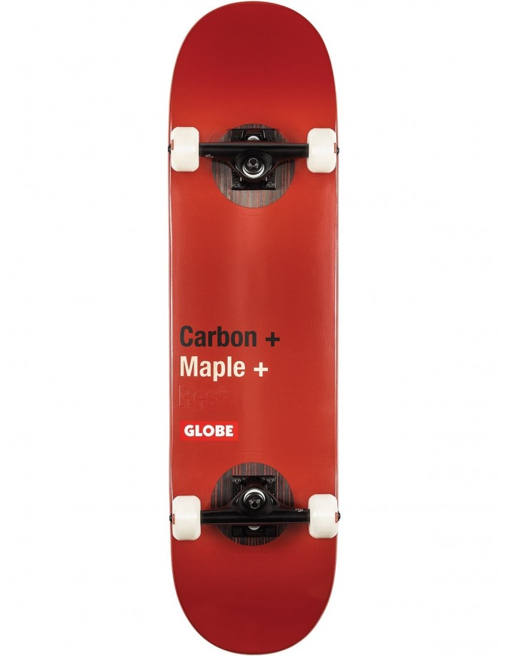 Skateboard Globe G3 Bar Red 8.25"  - Complete Skateboard