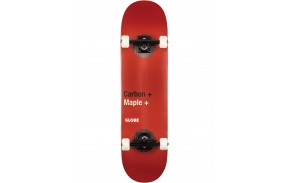 Skateboard Globe G3 Bar Red 8.25"  - Complete Skateboard