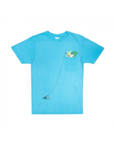 RIP N DIP Foreign Fish Pocket - Blue - T-shirt