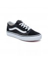 Vans Old Skool Classic Junior - Zwart/Wit - Leren schoenen Skate
