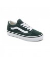 VANS Old Skool - Trekking Green/True White - Chaussures de Skate Enfants