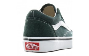 VANS Kids Old Skool - Trekking Green/True White - Chaussures de Skate Enfants