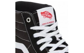 Skate shoes Hommes VANS Sk8-Hi Pro - Black/White - Languette