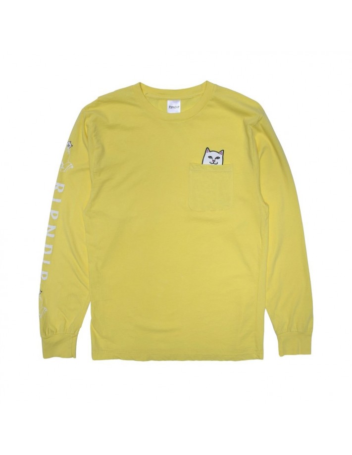 RIPNDIP Lord Nermal Pocket Long Sleeve - Banana