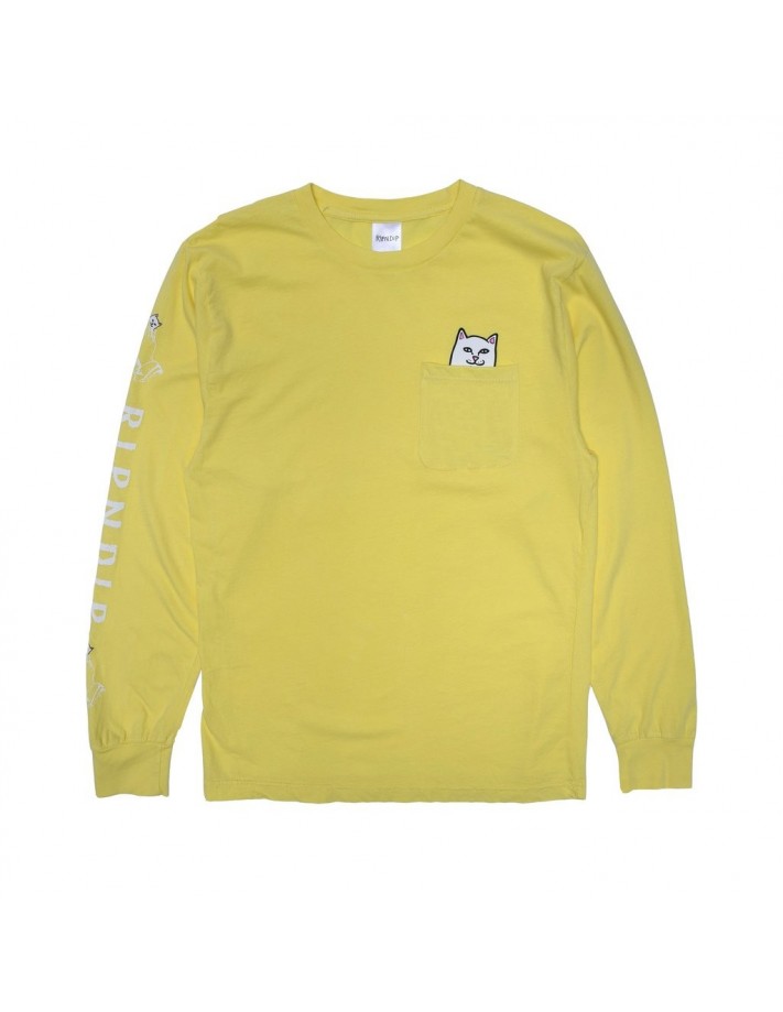 RIPNDIP Lord Nermal Pocket Long Sleeve - Banana