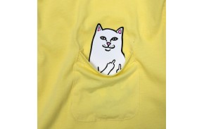 RIPNDIP Lord Nermal Pocket Long Sleeve - Banana (fuck)