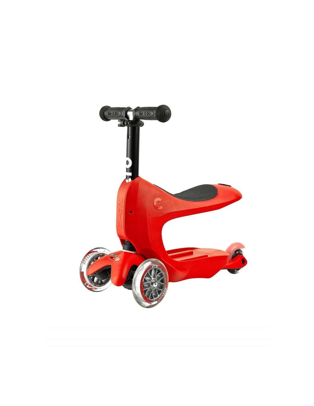 Trottinette Micro Mini 2GO Deluxe Rouge - Trottinettes pour bébés/enfants