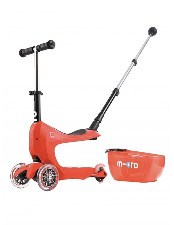 MICRO Mini 2GO Deluxe - Rot - Kinderroller