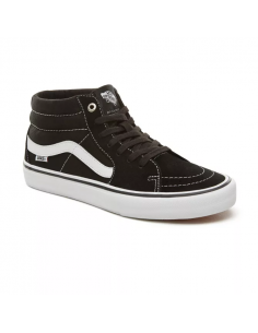 VANS Sk8-Mid Pro - Noir/Blanc - Chaussures de skate