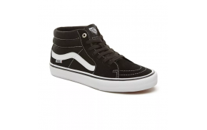 VANS Sk8-Mid Pro - Noir/Blanc - Chaussures de skate