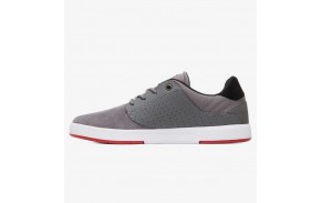 DC SHOES Plaza TC - Grey/Grey/Red - Chaussures de skate pour hommes