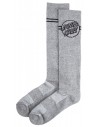 Santa Cruz Opus Dot Stripes Sock Athletic Heather - Calcetines de deporte Skate