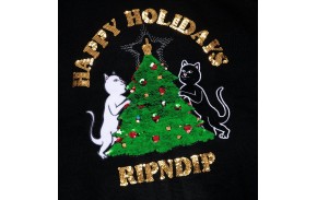 RIP N DIP Litmas Tree Knitted Crewneck - Noir (logo)