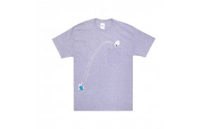 RIP N DIP Hoops Pocket - Heather Grey - T-shirt