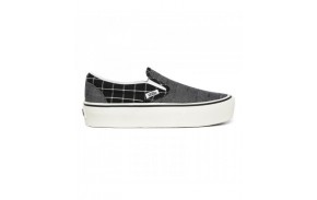 Skate Shoes Femmes VANS Slip On Platform Woven