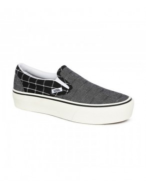 VANS Classic Slip-On Platform - Woven Check/Multi