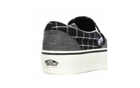 Skate Shoes Femmes VANS Slip On Platform Woven - logo oTW