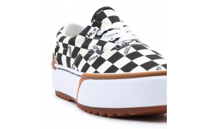 Chaussures Femmes VANS Era Stacked Checkerboard Noir - Avant