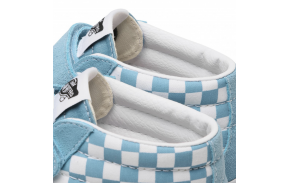 Chaussures Skate Enfants Vans Sk8 Mid Reissue Checkerboard bleu Col