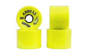 Roues Abec 11 ZigZags 66 mm Jaunes