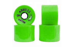 Roues Abec 11 ZigZags 66 mm vertes