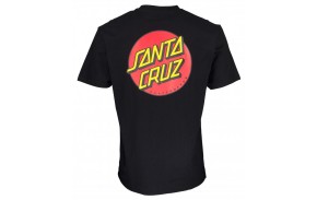 SANTA CRUZ Classic Dot Chest - Noir - T-shirt (dos)