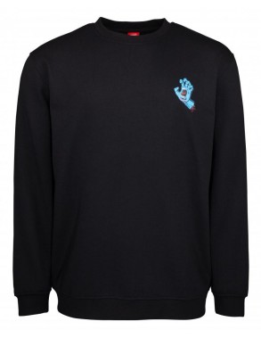 SANTA CRUZ Screaming Hand Chest Crew Sweatshirt - Noir