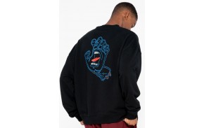 SANTA CRUZ Void Hand Crew Sweatshirt - Noir