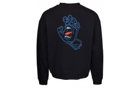 SANTA CRUZ Void Hand Crew Sweatshirt - Noir (dos)