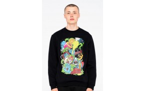 SANTA CRUZ SW Logo Mash Crew Sweatshirt - Noir (homme)