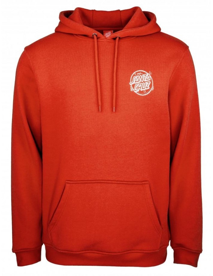 SANTA CRUZ Sweat à capuche Ermsy Twisted Hand Hood - Ketchup