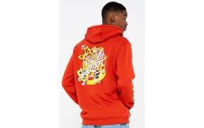 SANTA CRUZ Sweat à capuche Ermsy Twisted Hand Hood - Ketchup