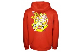 SANTA CRUZ Sweat à capuche Ermsy Twisted Hand Hood - Ketchup (dos)