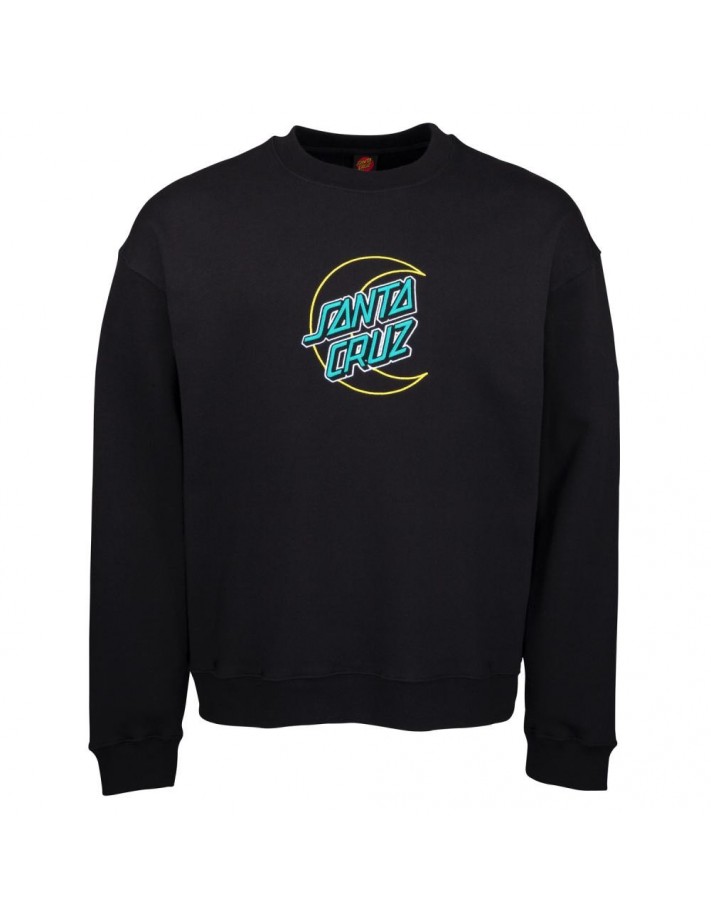 SANTA CRUZ Empty Moon Dot Crew Sweatshirt - Noir