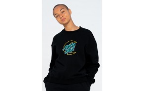 SANTA CRUZ Empty Moon Dot Crew Sweatshirt - Noir (crewneck)