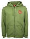 SANTA CRUZ Classic Dot Zip - Verde aneto - Felpa con cappuccio e zip