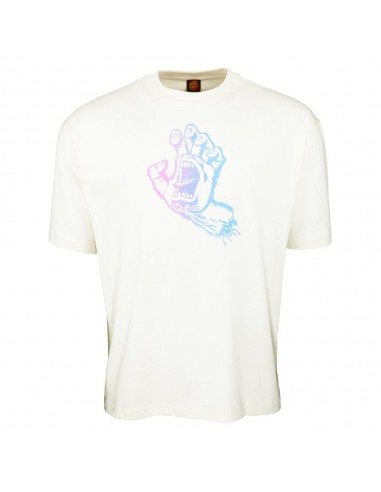 SANTA CRUZ T-Shirt Outline Fade Hand - Off White