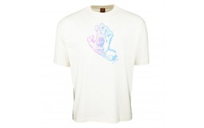 SANTA CRUZ T-Shirt Outline Fade Hand - Off White