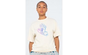 SANTA CRUZ T-Shirt Outline Fade Hand - Off White