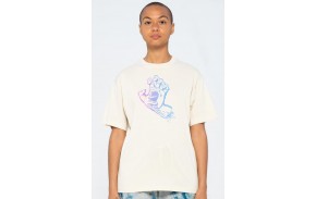 SANTA CRUZ T-Shirt Outline Fade Hand - Off White (homme)