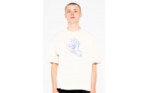 SANTA CRUZ T-Shirt Outline Fade Hand - Off White