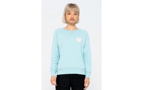 SANTA CRUZ Heart Dot Check Crew Sweatshirt - Femmes - Sea Blue (femmes)