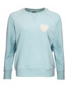 SANTA CRUZ - Felpa girocollo Heart Dot Check - Donna - Blu mare