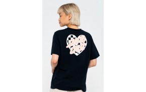 SANTA CRUZ T-shirt Heart Dot Check - Femmes - Noir