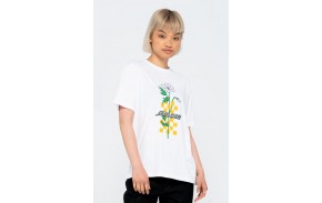 SANTA CRUZ T-shirt Checkerbloom Strip - Femmes - Blanc