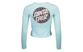 SANTA CRUZ T-shirt à manches longues Screaming Paisley Dot - Femmes - Sea Blue (dos)