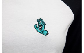 SANTA CRUZ T-shirt à manches longues Mini Hand Baseball - Femmes - Blanc (hand)