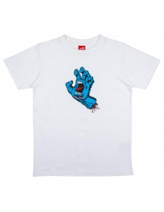 SANTA CRUZ T-shirt Youth Screaming Hand Enfants - Blanc