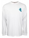 Maglietta a maniche lunghe SANTA CRUZ Screaming Hand Chest - Bianco