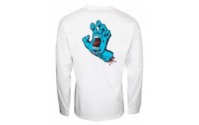 SANTA CRUZ T-shirt à manches longues Screaming Hand Chest - Blanc (dos)